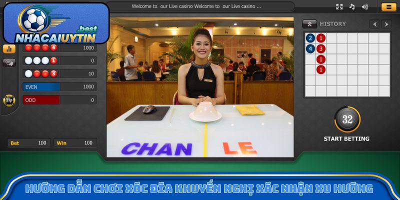 Hướng dẫn chơi xóc đĩa khuyến nghị xác nhận xu hướng trước khi vào tiền